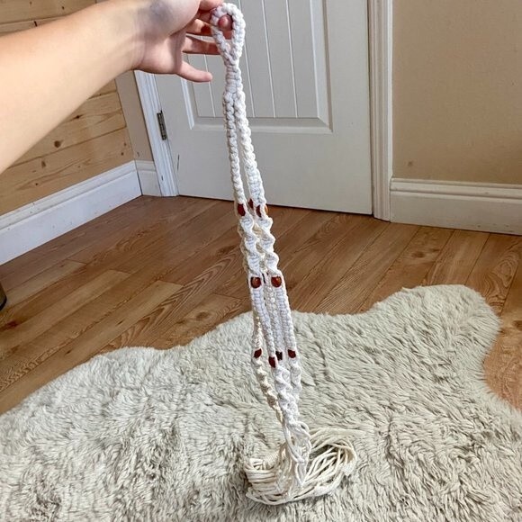 Macrame Hangin Planter - New - Picture 1 of 4